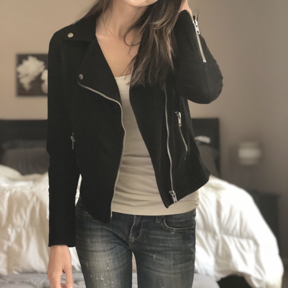 Liverpool Jeans Company Jackets & Blazers - Liverpool Jeans Bradford Black Rinse Moto Jacket S